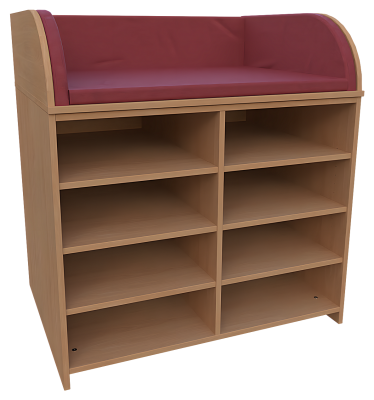 Wickelkommode mit offenem Regal für Kindergarten, Krippe, Kita